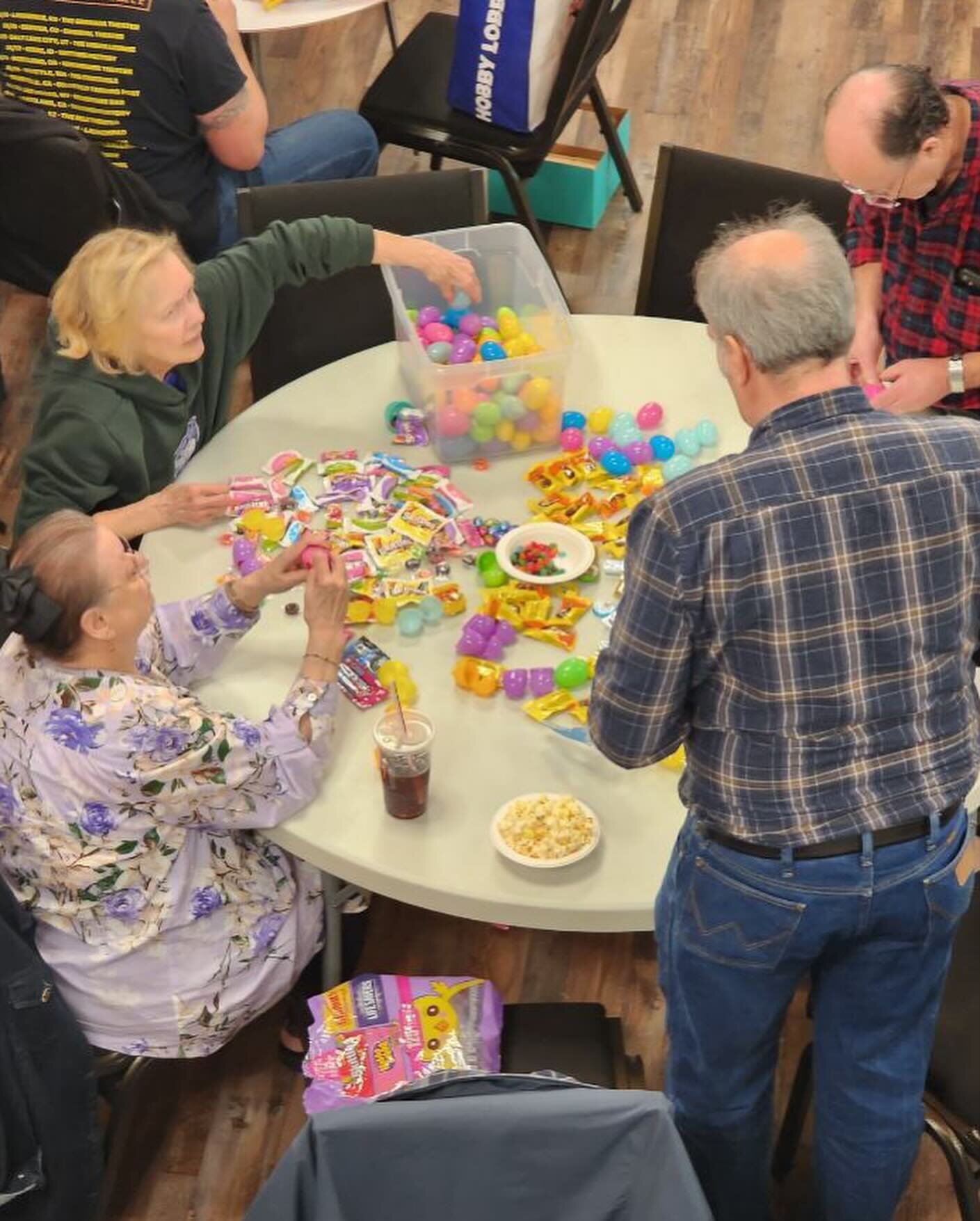 This week several community groups gathered to stuff eggs for our Community Egg Hunt on Saturday, 3/30.  This event needs a lot of helping hands to be successful. Sign up to volunteer at SCBC.do/events. #egghunt