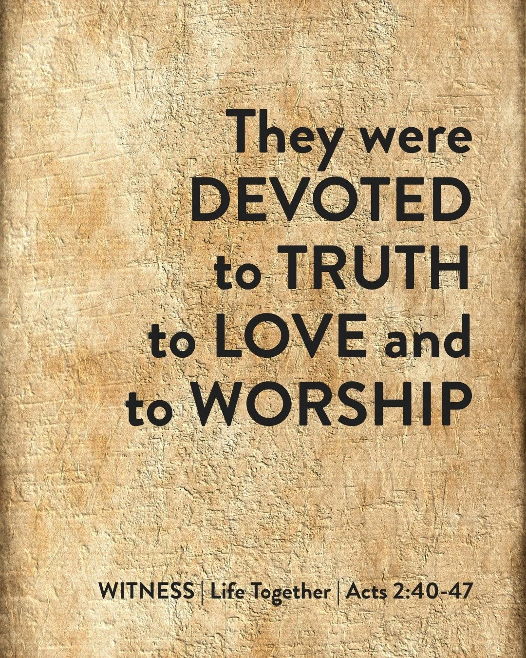 ...and that devotion is what made the early church so magnetic.

Pastor Reece continued teaching through the book of Acts this week in Acts 2:40-47 which describes what the early church looked living life together. He challenged us with the question,