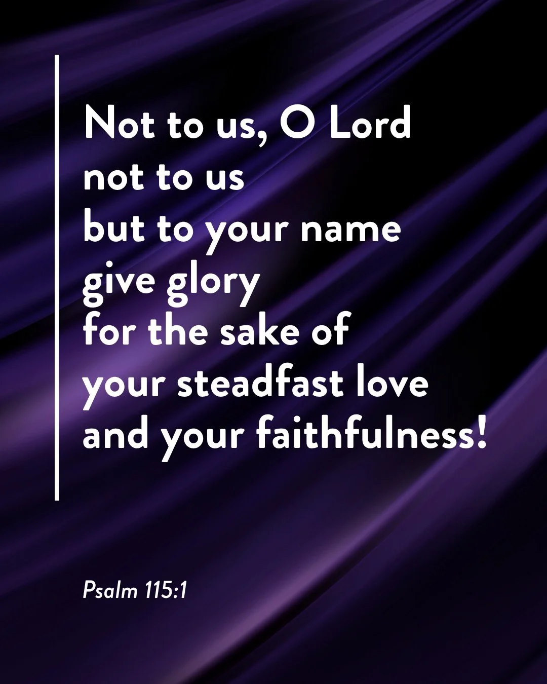 God's mission in the world has never been about building our names or our platforms. From the beginning, his plan has been to glorify his own name through His people. Praise God that he allows us to participate in his mission, not for our glory, but 