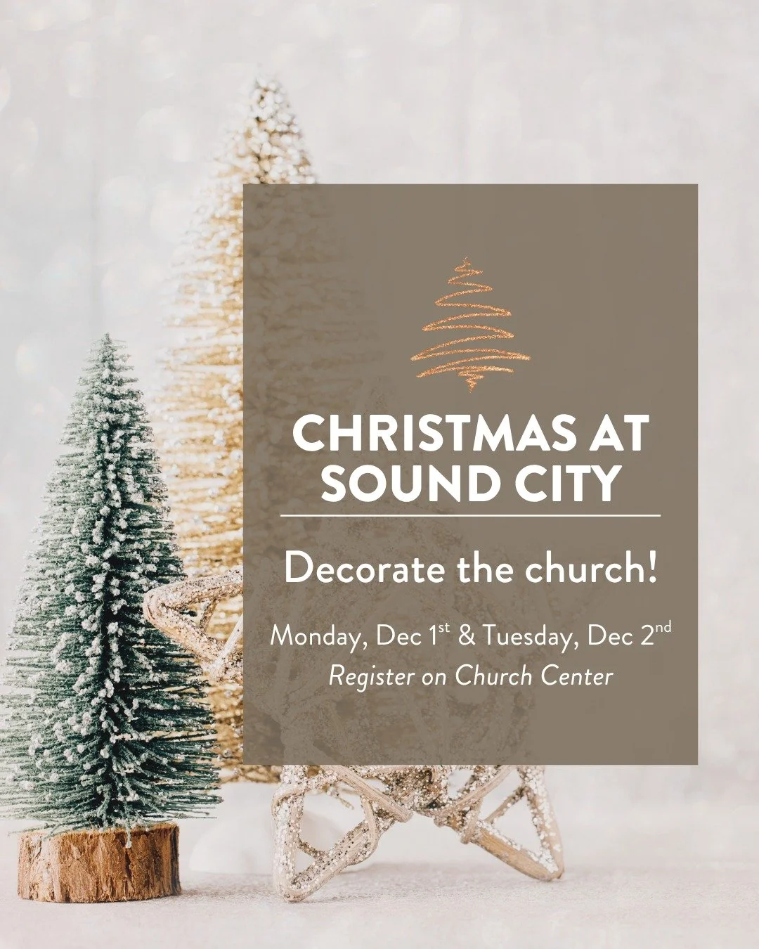 Christmas is just around the corner! If you have a flair for decorating, we have a job for you. If you have strength, we have a job for you! We're looking for men and women to come up to the church on December 1st and 2nd to pull out the Christmas bo