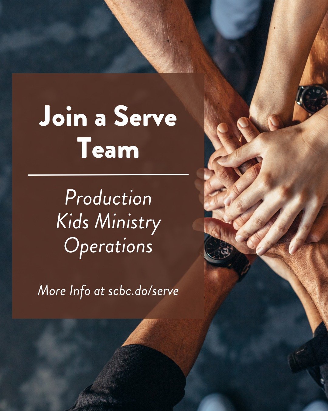 The body of Christ is made up of many parts, and all are needed to make the body function properly. If you're not connected to a serve team, we'd love to help you find a place to use your gifts. Find out more at scbc.do/serve

#soundcitybiblechurch #