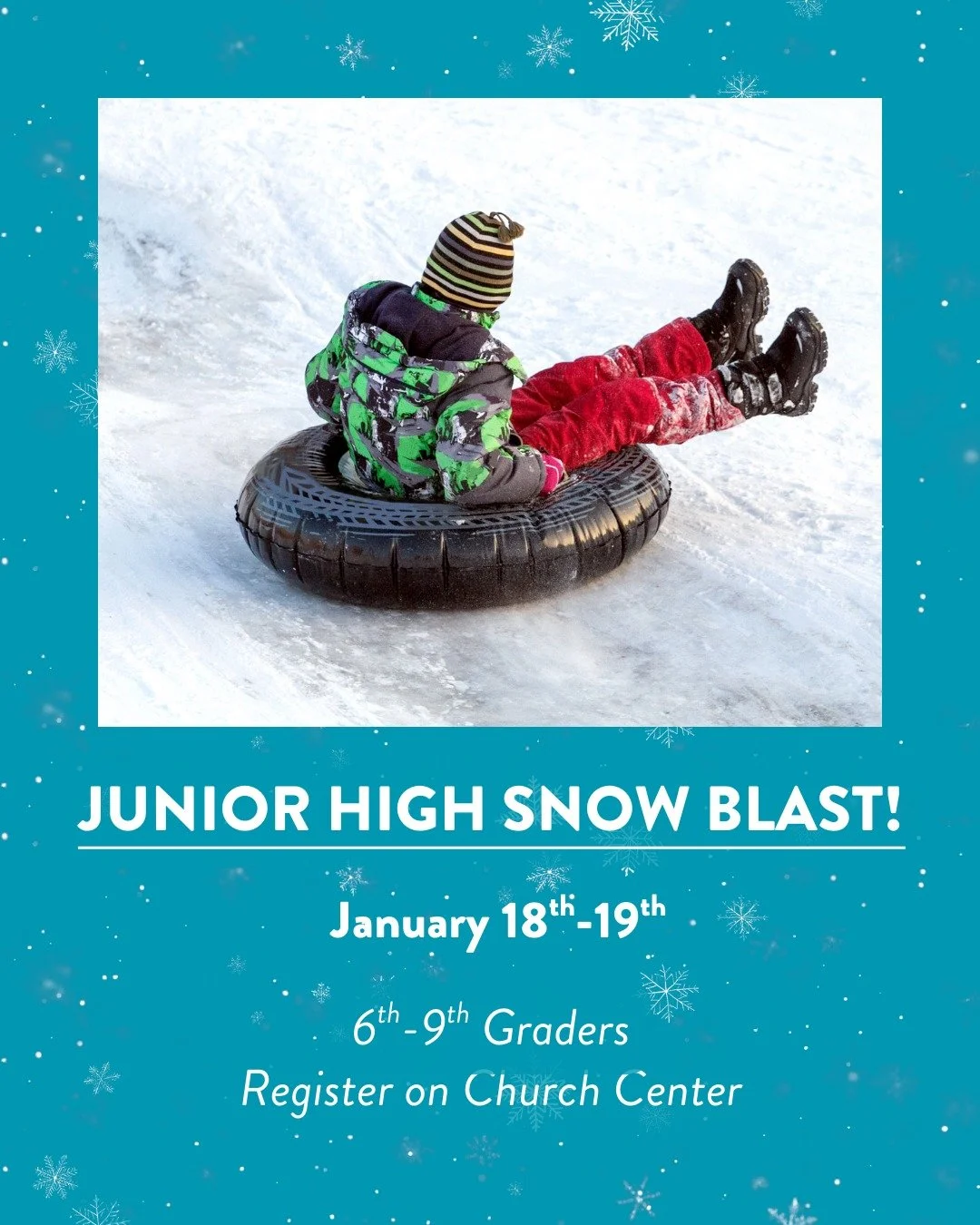 6th-9th grade students...Winter Camp registration is open on Church Center and we hope you'll join us! It's going to be a fantastic couple of days filled with worship, teaching, and tubing at Snoqualmie Pass. 

#soundcitybiblechurch #soundcitystudent