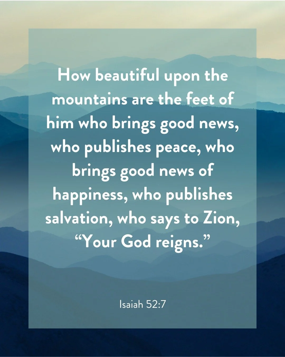 God delights to bring good news through ordinary messengers like you and I. From ancient Israel to our city today, He sends His people with words of peace and deeds of mercy. Let us rejoice that our God still reigns and still brings joy to places mar