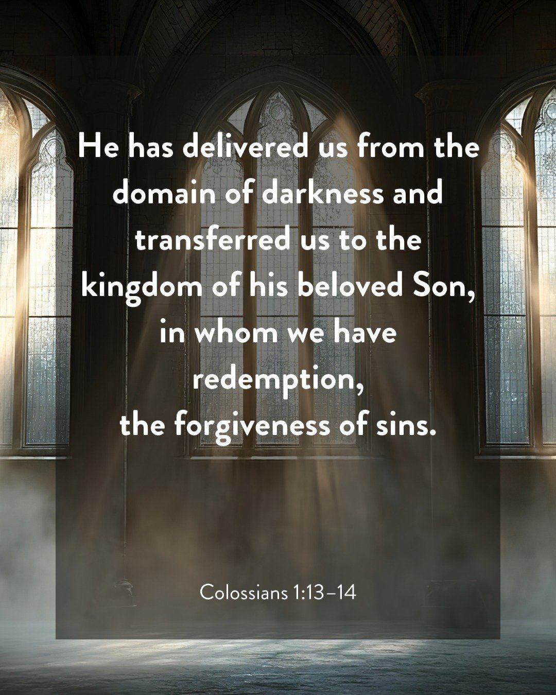 In Jesus, God has already acted decisively to deliver the oppressed and give hope to the lost. Though we often fail to bear witness, we take comfort that at the end of the day, God is at work to redeem those caught in darkness, and his plans never fa