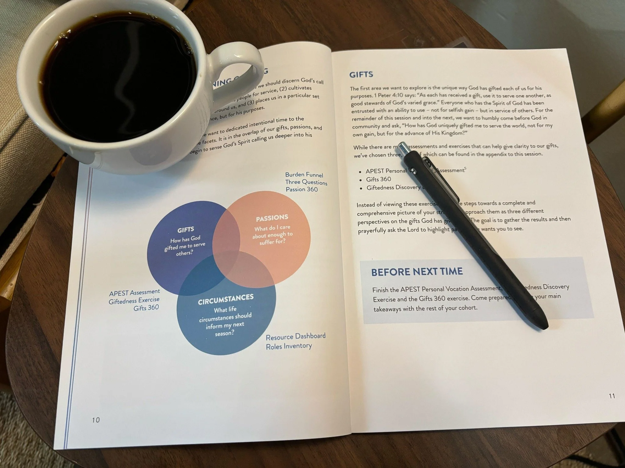 We're excited to dive into the Courageous Steward Equipping Cohort with you all this week. If you haven't already done so, please take 10 minutes to prepare by taking the APEST Personal Vocational Assessment before this week's session. The link to th