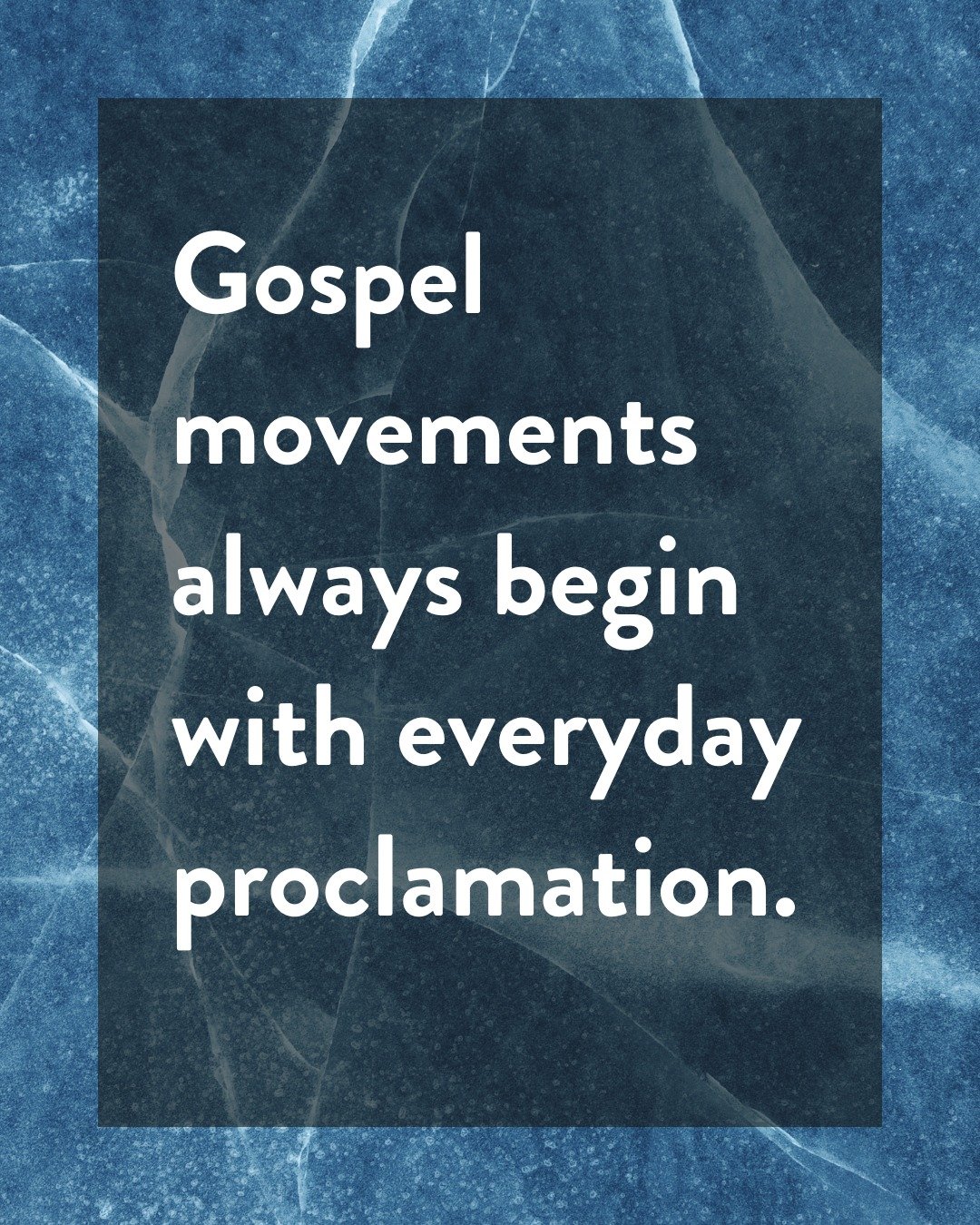 Jesus is Lord. The gospel message is powerful and can stand on its own. Don't let your seach for the perfect way to share Jesus get in the way of actually sharing Jesus. Pastor Reece encouraged us this week that the gospel is moved through the procla