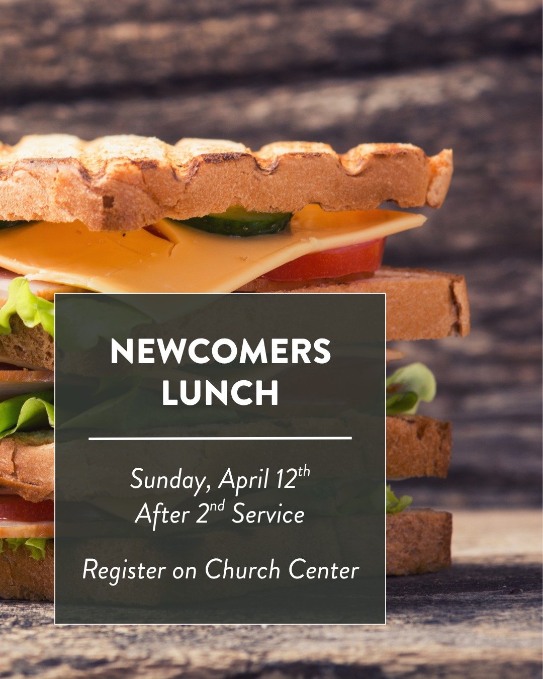 If you're new to Sound City Bible Church, we invite you to join us for lunch next Sunday after the 2nd service. This will be a time for you to meet our elders and learn more about the Sound City family. Let us know you're coming by registering on Chu
