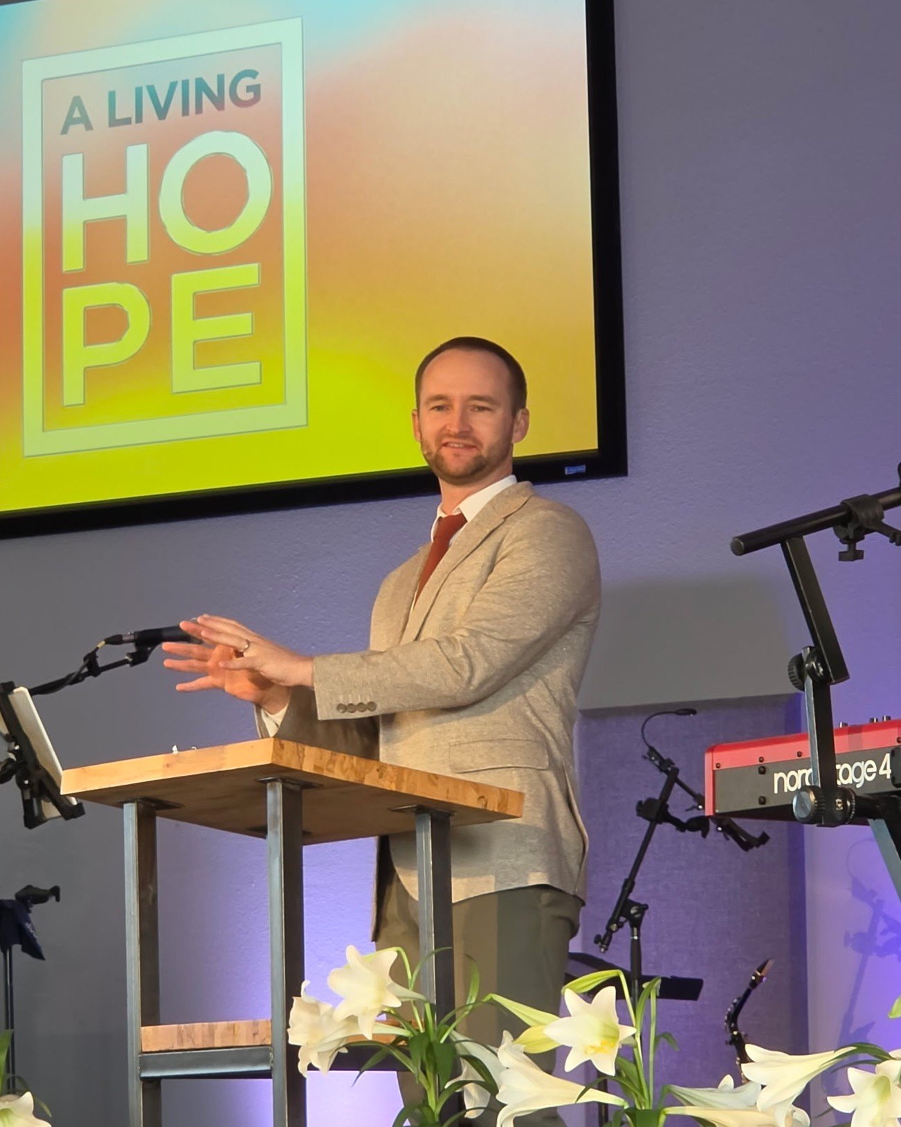 On Easter Sunday, Pastor Reece reminded us that the hope we have is personal, material and free. Jesus did not wait for us to seek him. He came and is knocks on the door of our hearts offering an eternal hope that nothing in this world can snuff out.