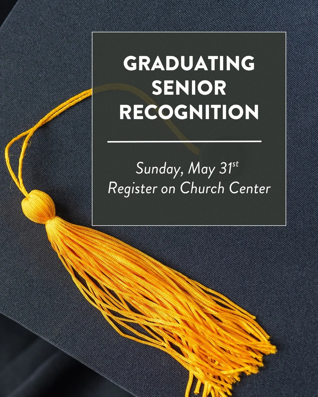 In just a few weeks, on Sunday 5/31, we'll celebrate the high school seniors who are graduating this year. We would love to include and honor the accomplishment of your graduating senior. Find out more and register on Church Center or at scbc.do/even