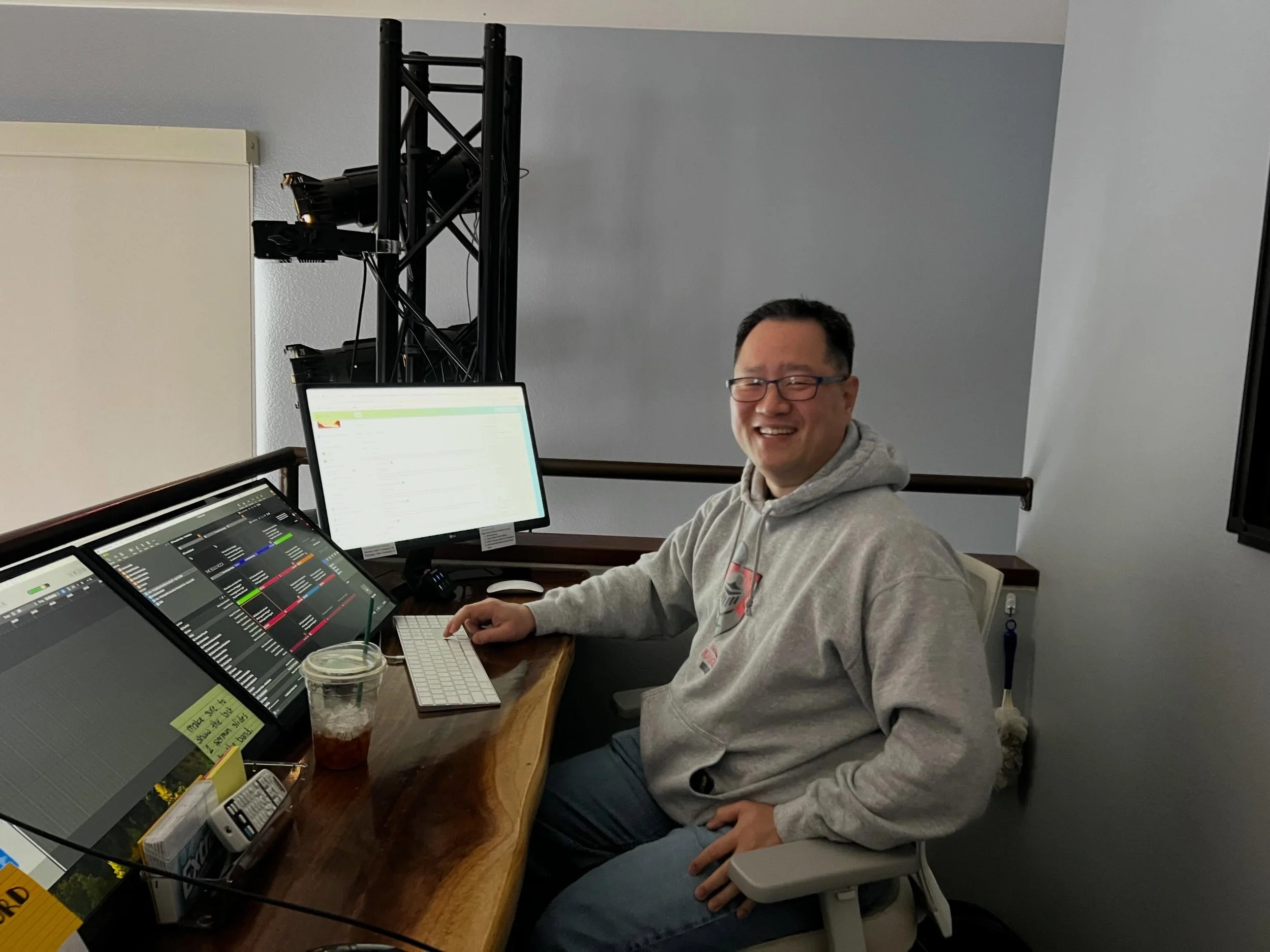 We&rsquo;re so thankful for our music &amp; production teams who get to church early each Sunday morning to prepare for the gathering! 

Serving together is a great way to find community and people that you connect with. There are oppoertunities to s