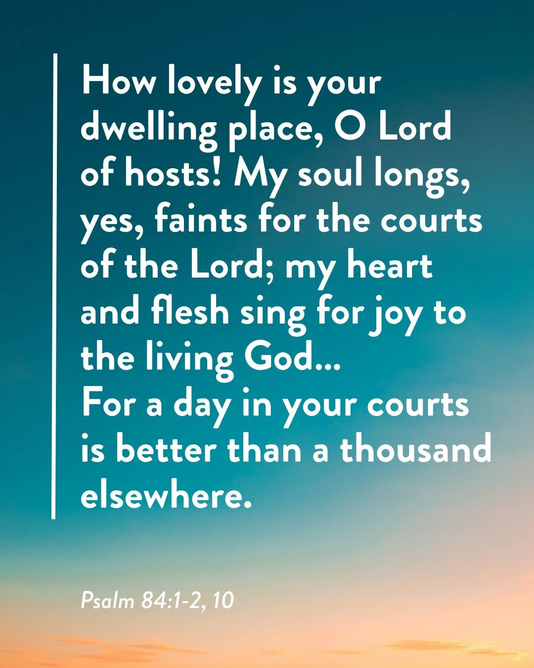 From the beginning, God has desired to dwell among His people. The gathering of God&rsquo;s people is not a human invention or a religious obligation we created for ourselves. It is something designed by God himself, and this passage reminds us: ther