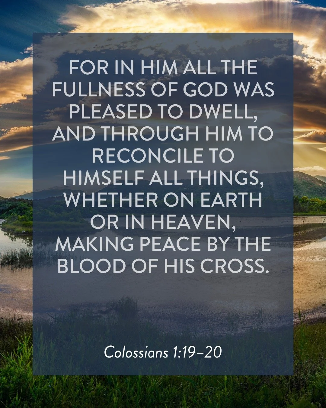 The God who made us has come near to us in Jesus Christ. Our ingratitude and rebellion have not had the final word. Jesus shed his blood to make peace, bringing sinners back into relationship with their Creator. If your trust is in Jesus, you can com