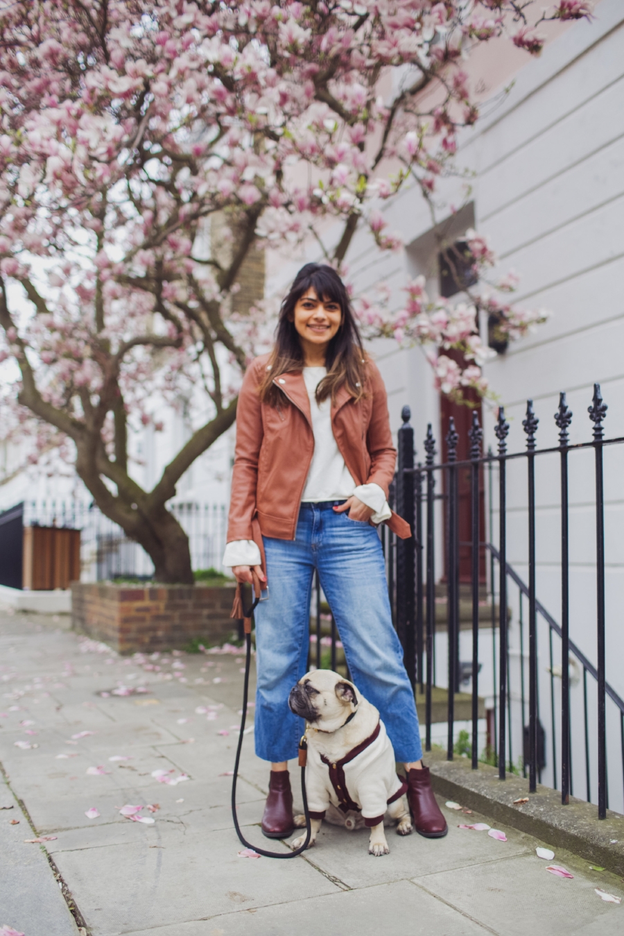 london-spring-magnolia-blossom-spring2017-springfashion-springstyle-puginclothes-bestdogblog-humanandhoundfashion-petfashionblog-dogfashionblog-humanandhoundblog-londonblogger-uk-clesea-pink-dogfriendly-dogblog-topdogblog-twinning-style-best