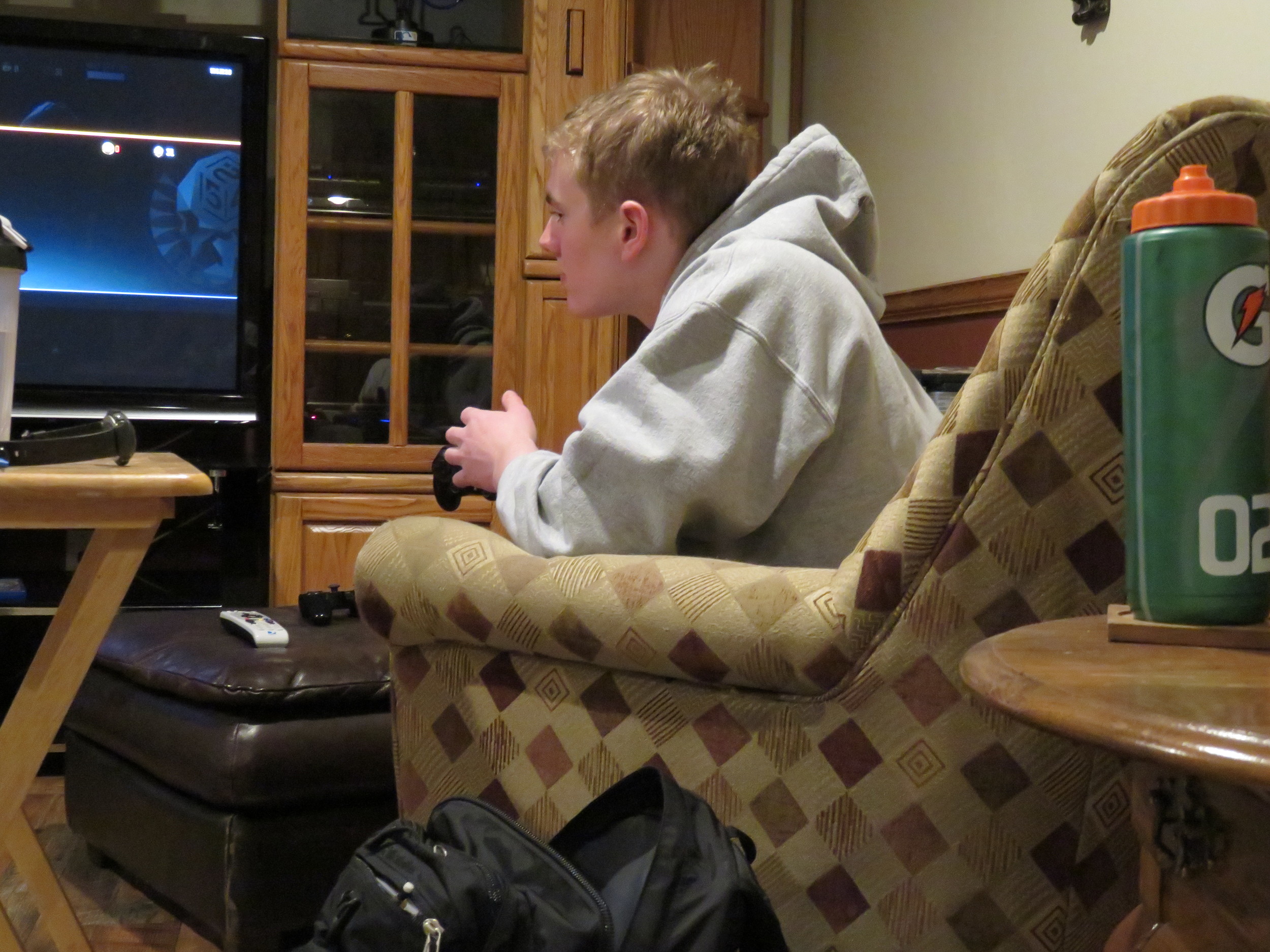 John playing some Call of Duty.