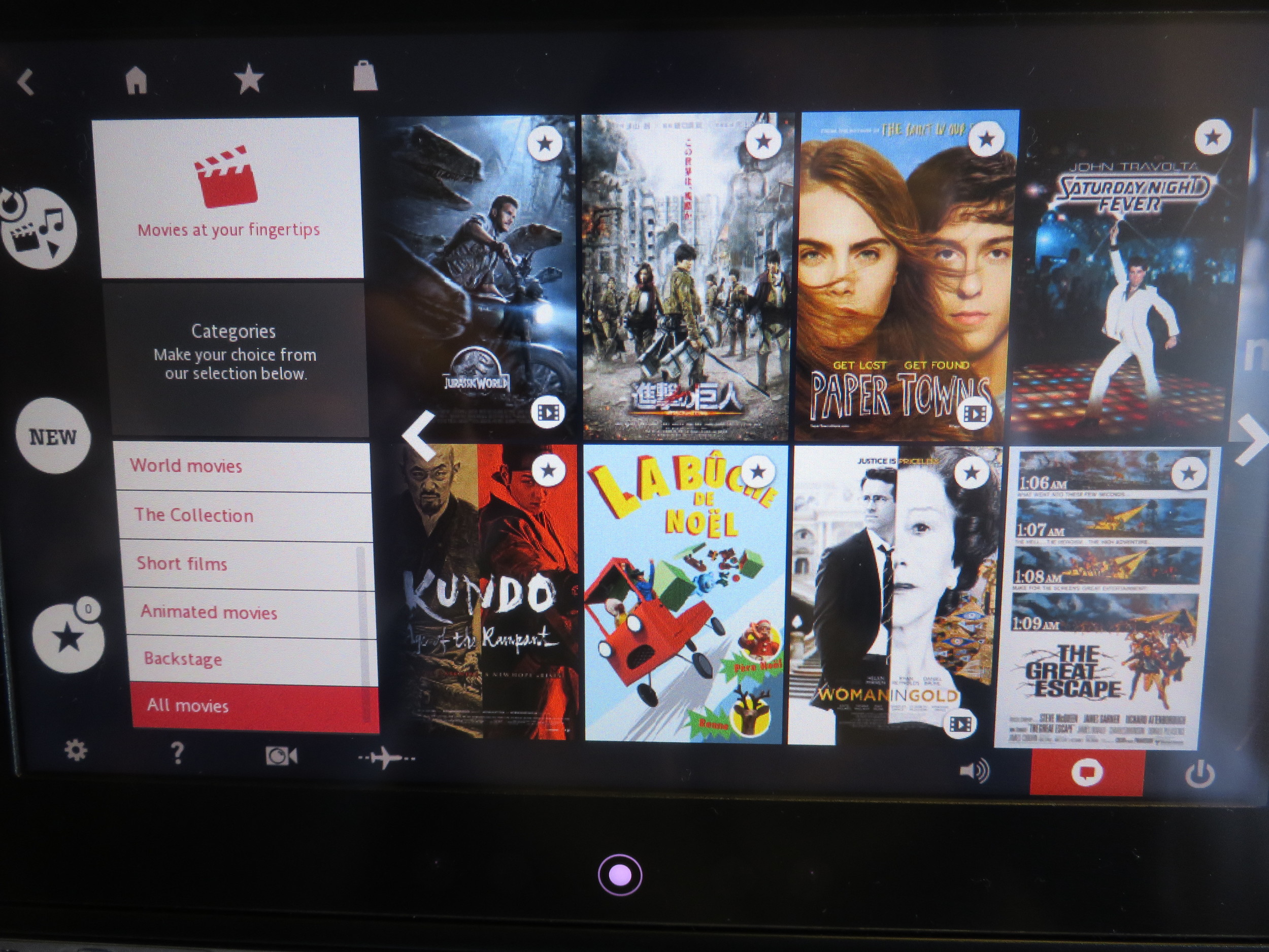 Air France in-flight entertainment