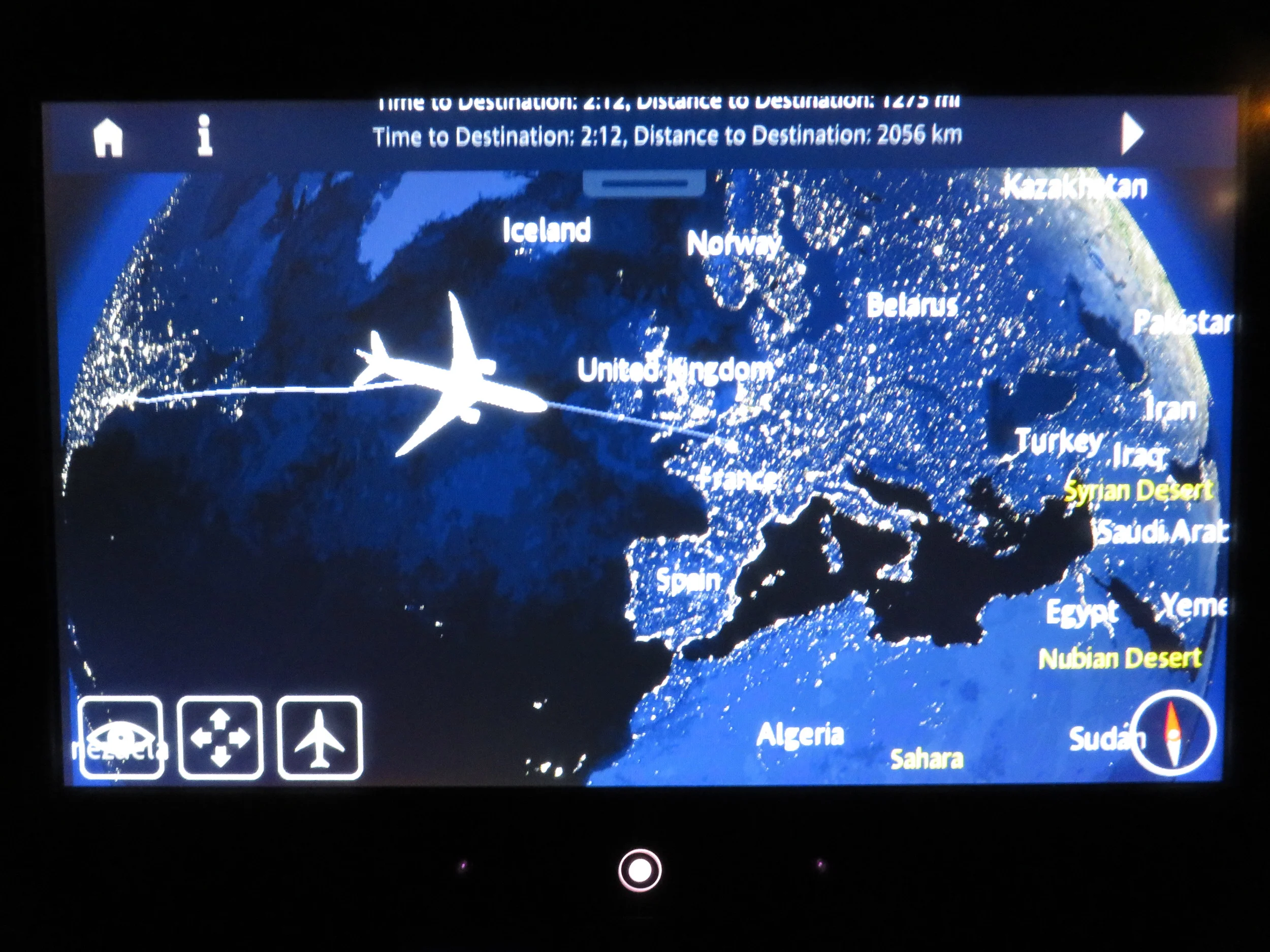 Air France air show en route to Paris