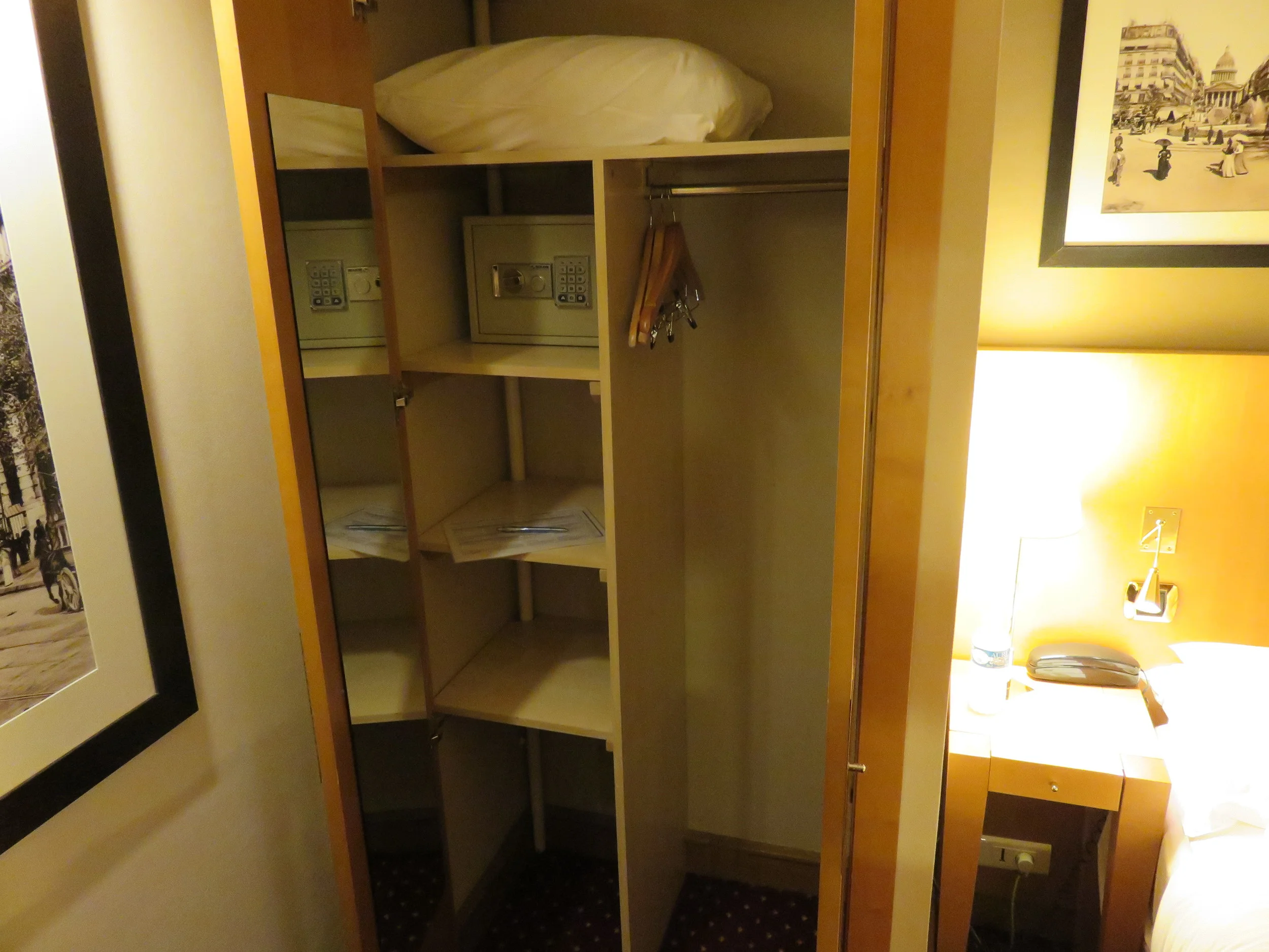 Best Western Premier Royal Saint Michel closet and safe