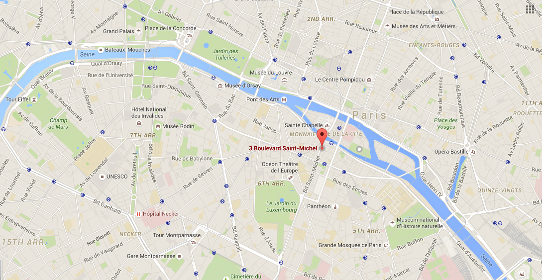 Map of Paris
