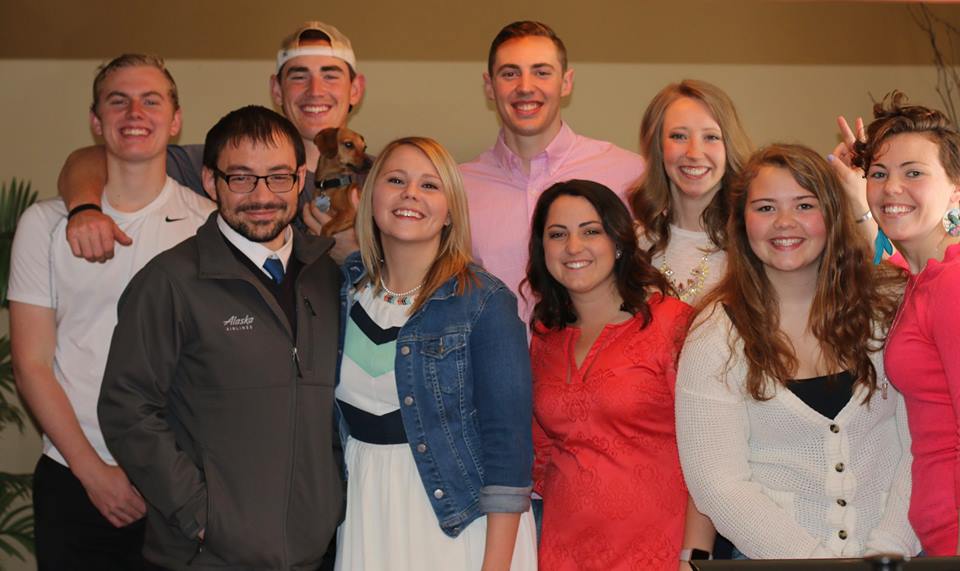My cousins and I hanging out on Easter