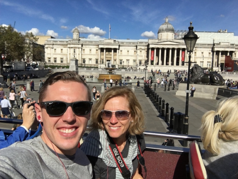The first of many London selfies