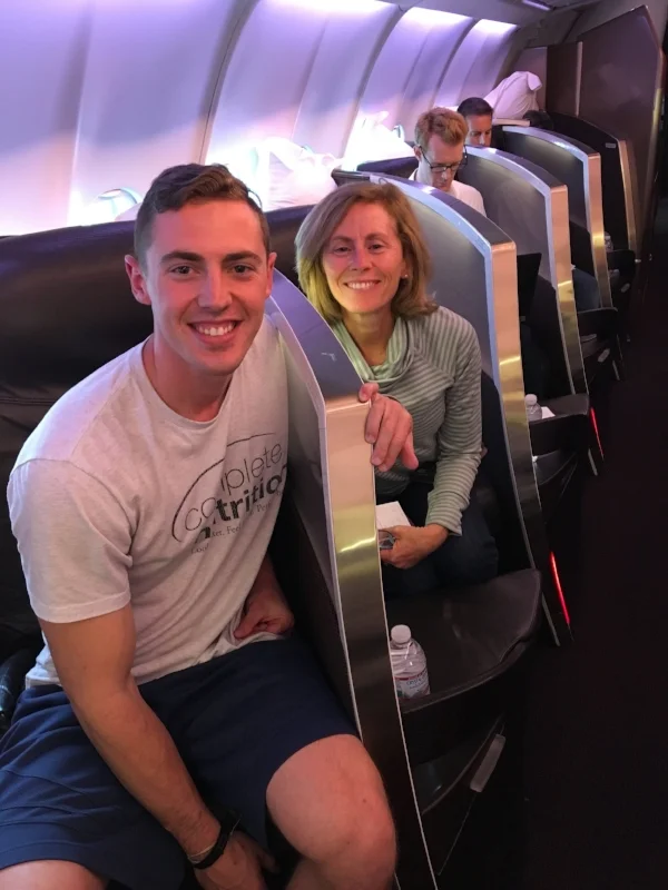 Pre-departure champagne anyone?