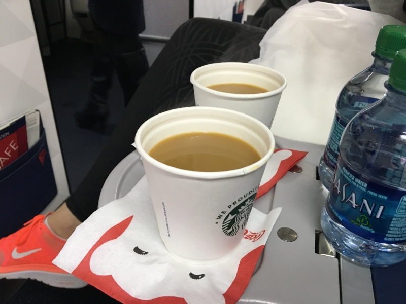 Coffee & airplane flights, one of my all time favorite combos
