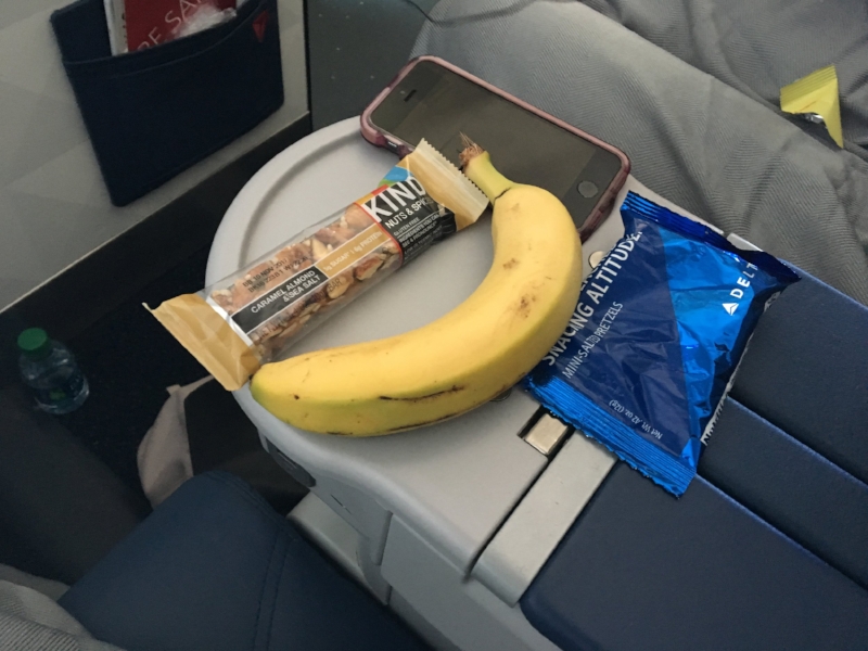 No, the iPhone wasn't a part of the snack basket