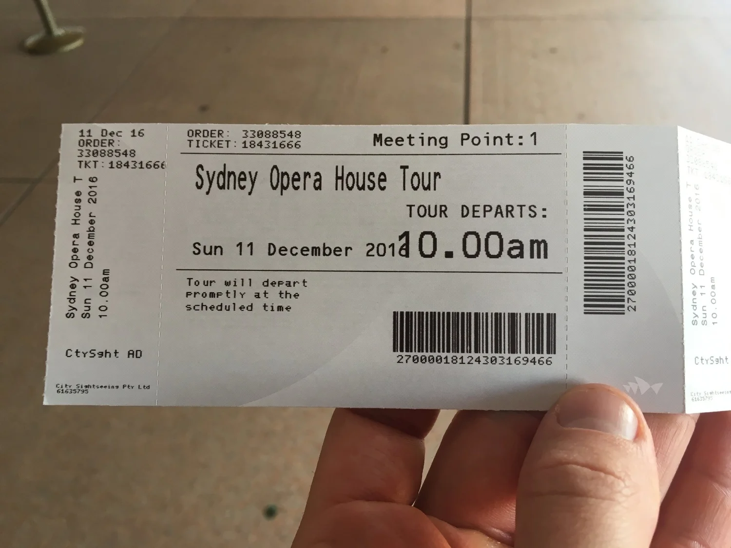 Sydney Opera House Tour