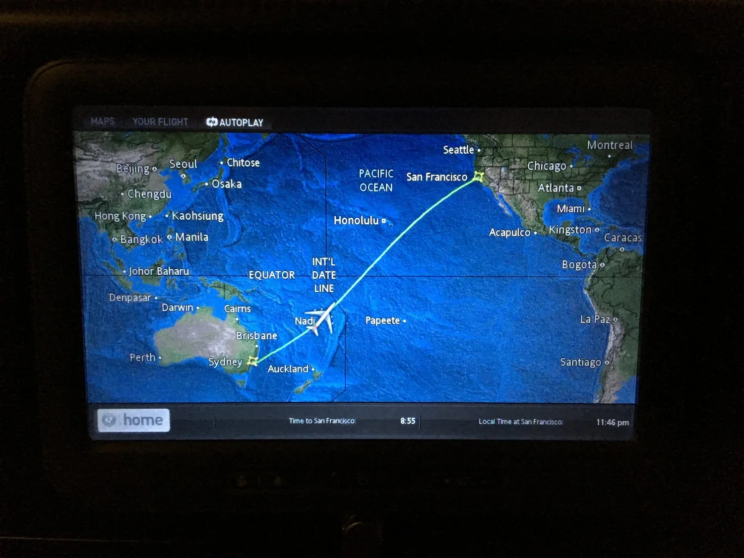 Qantas 747 Economy