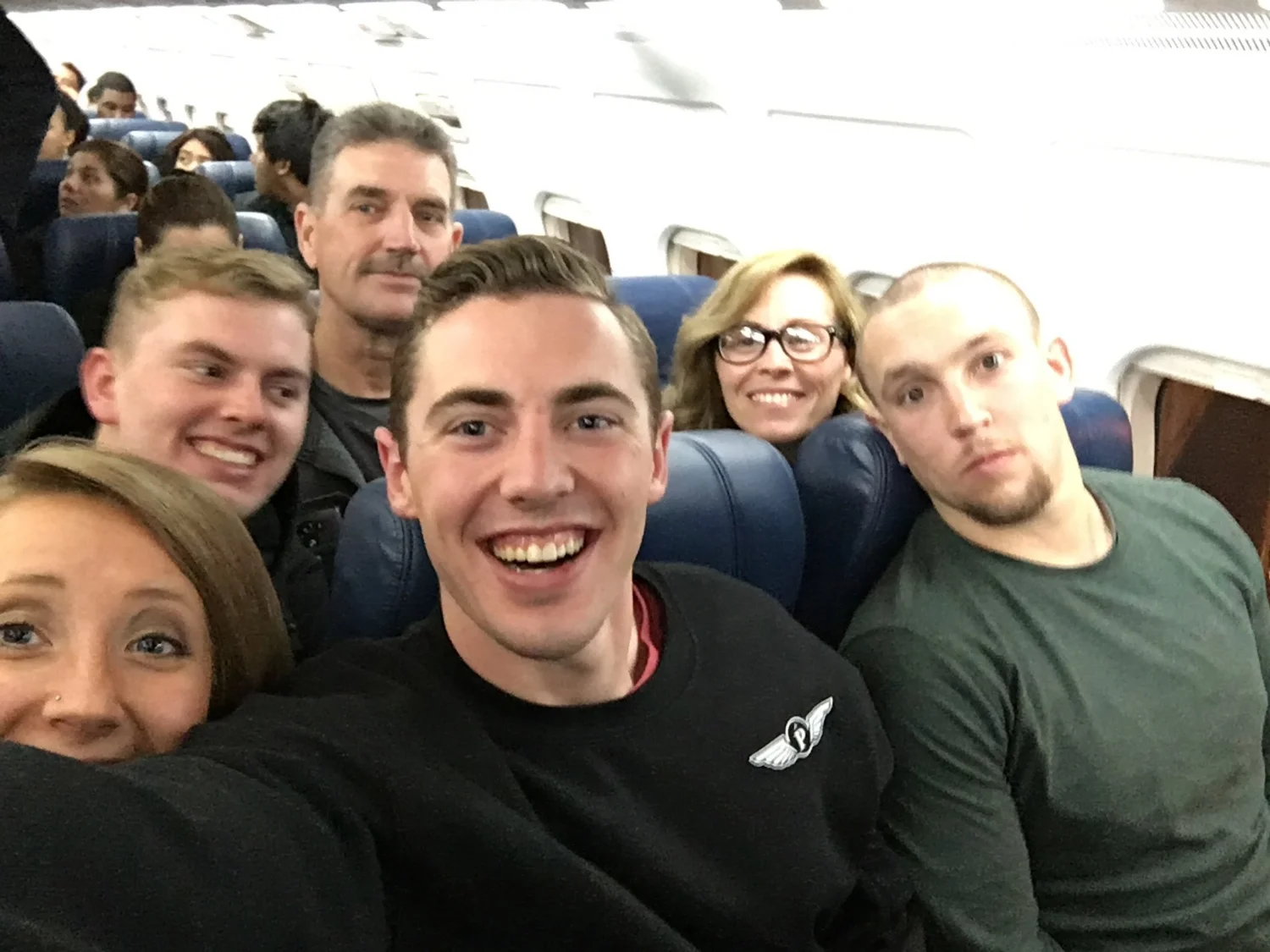Mandatory plane selfie