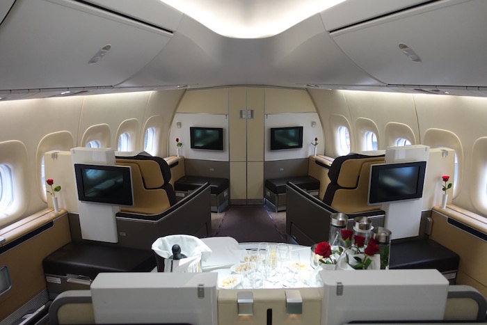 Lufthansa first class. Image courtesy of One Mile At A Time