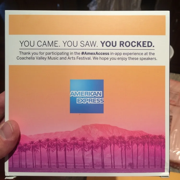 Last years gift from American Express