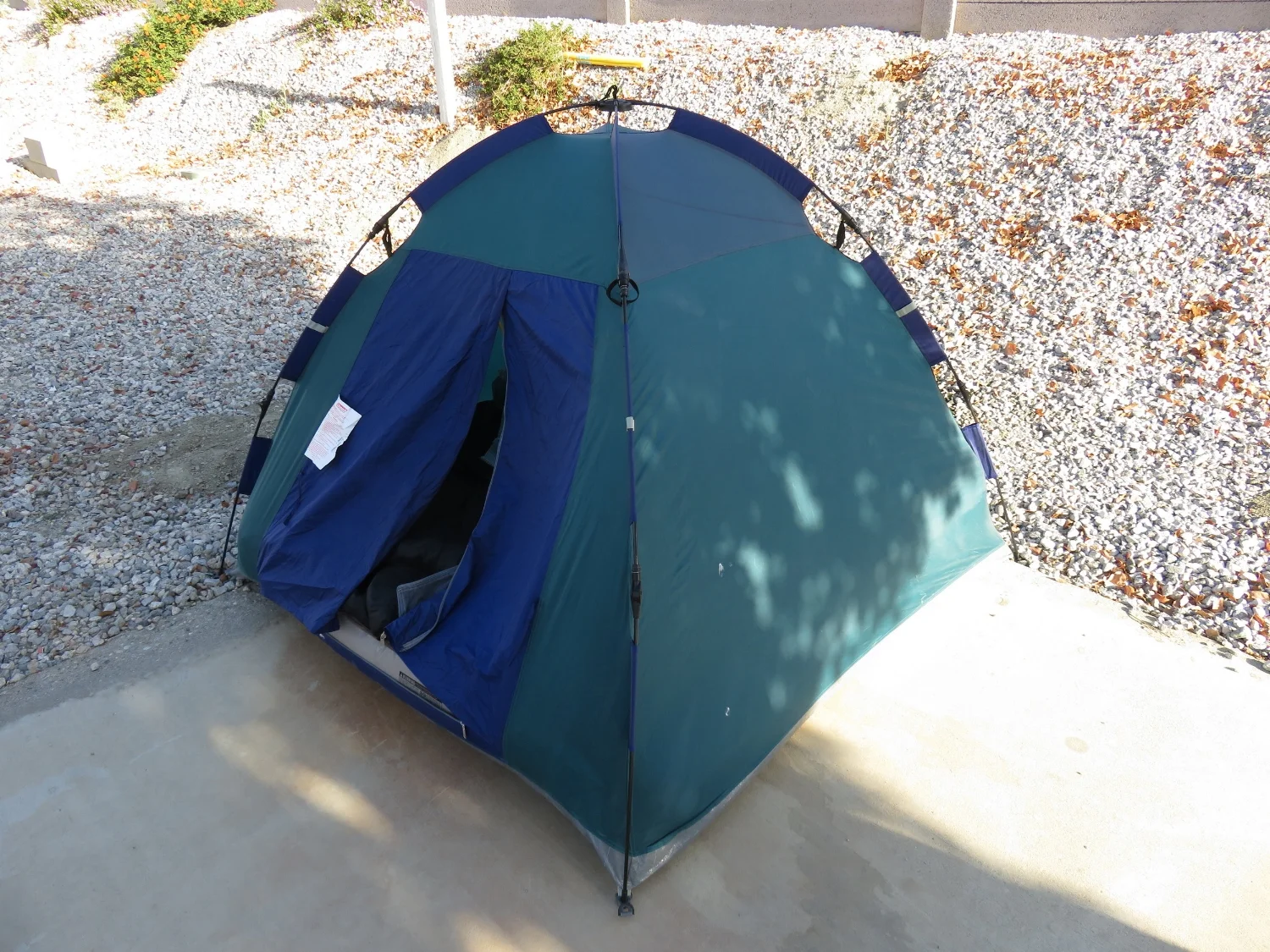 LAST YEAR'S TENT....