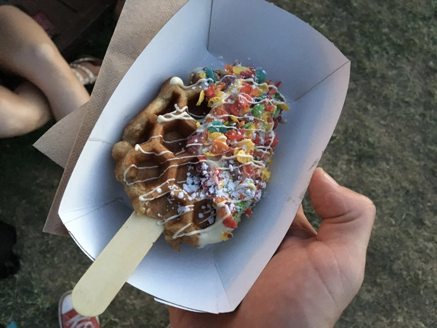 FRUITY PEBBLES N CEREAL BELGIUM LIEGE WAFFLE