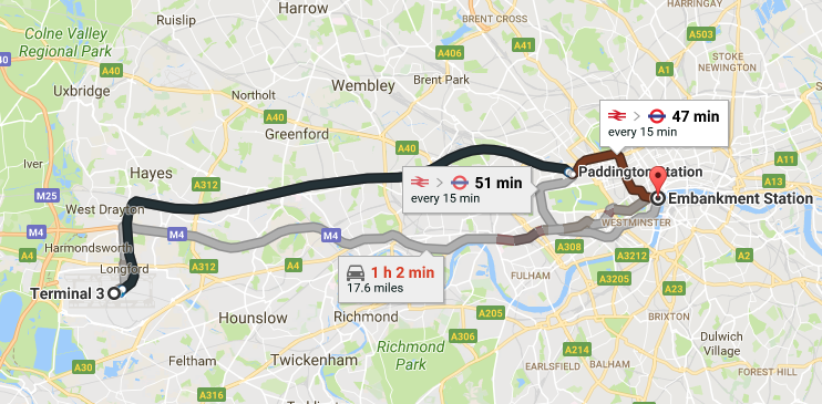 GOOGLE MAPS IS A LITTLE ON THE OPTIMISTIC SIDE