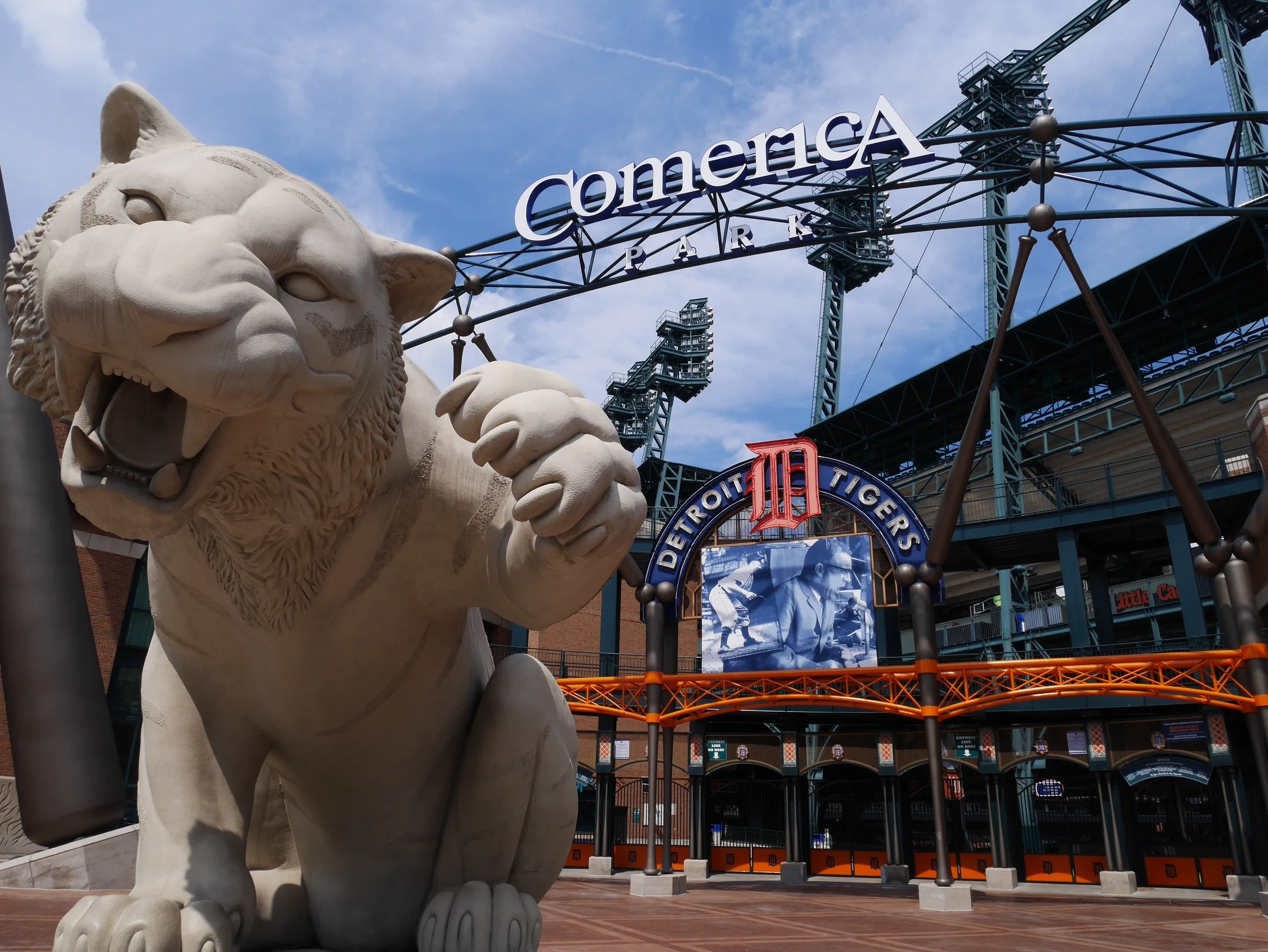 See a ball game at Comerica Park 