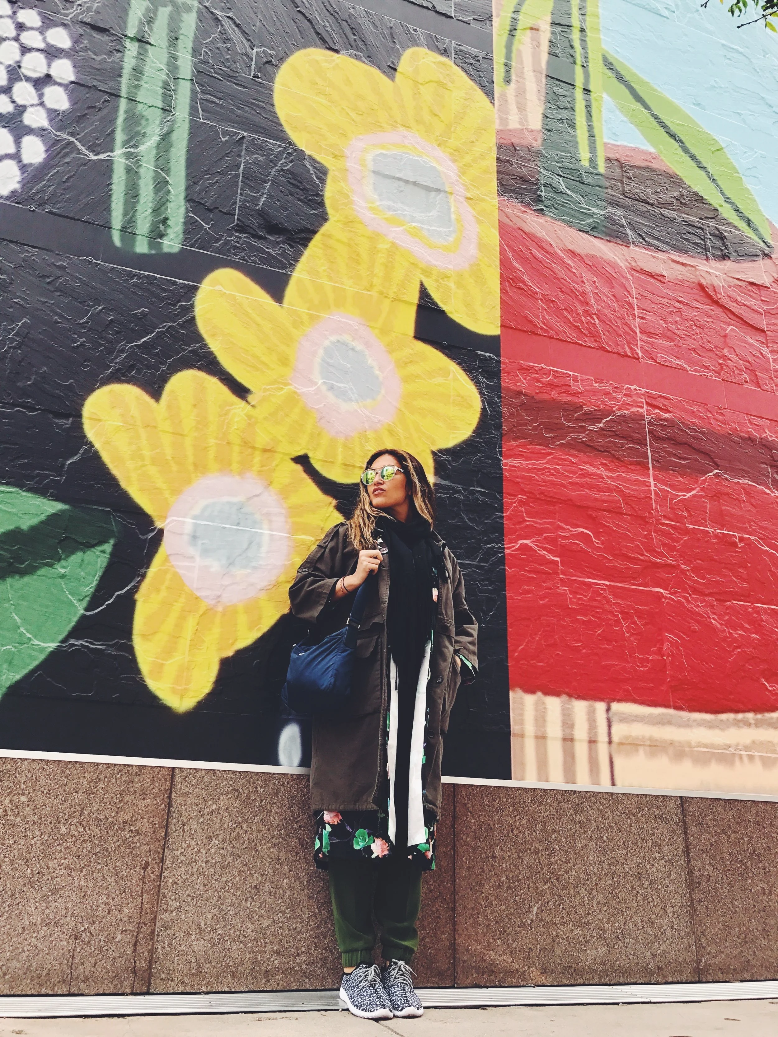 Exterior art at The Moca