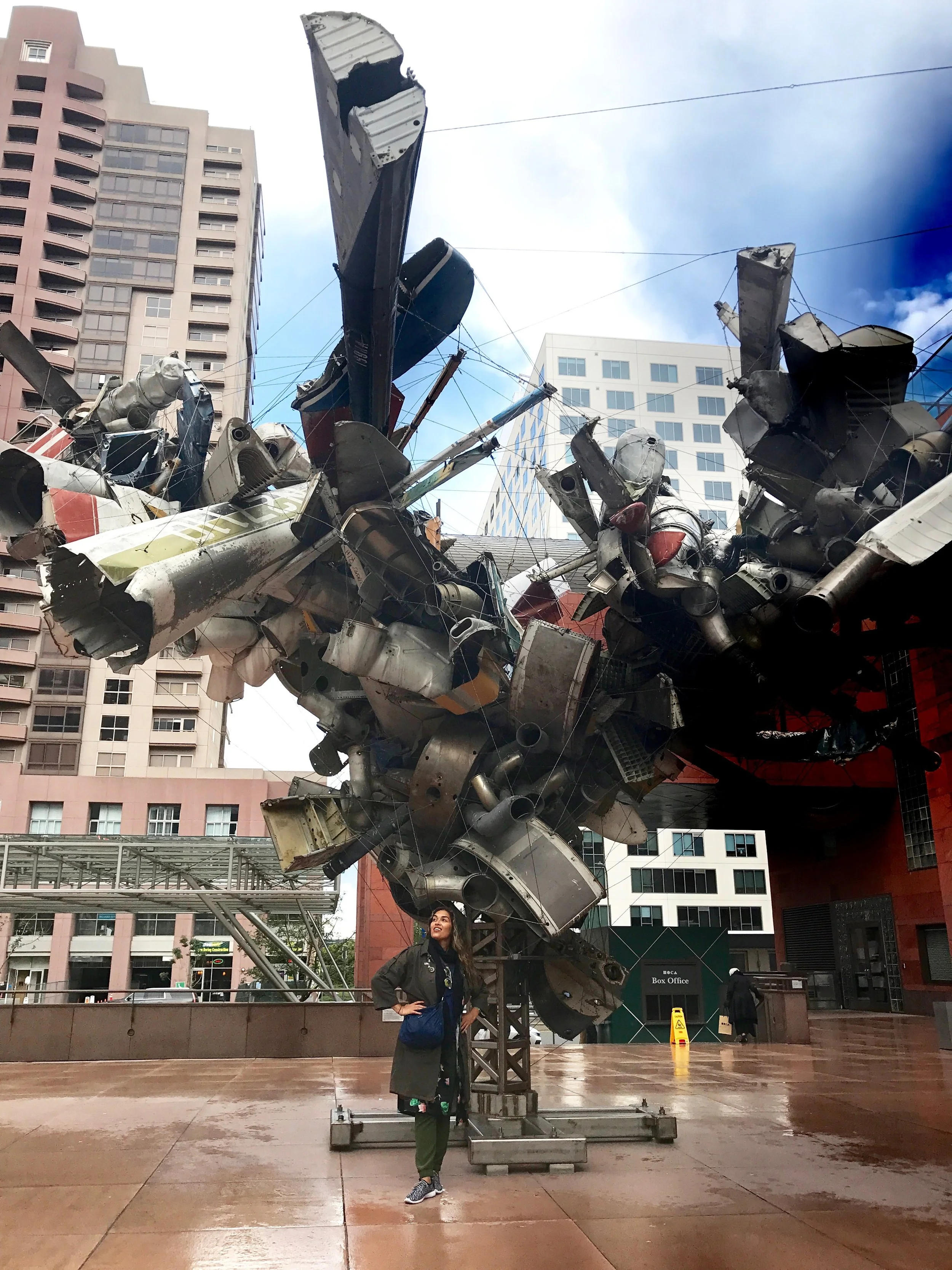 Walking back through the grounds of the Moca