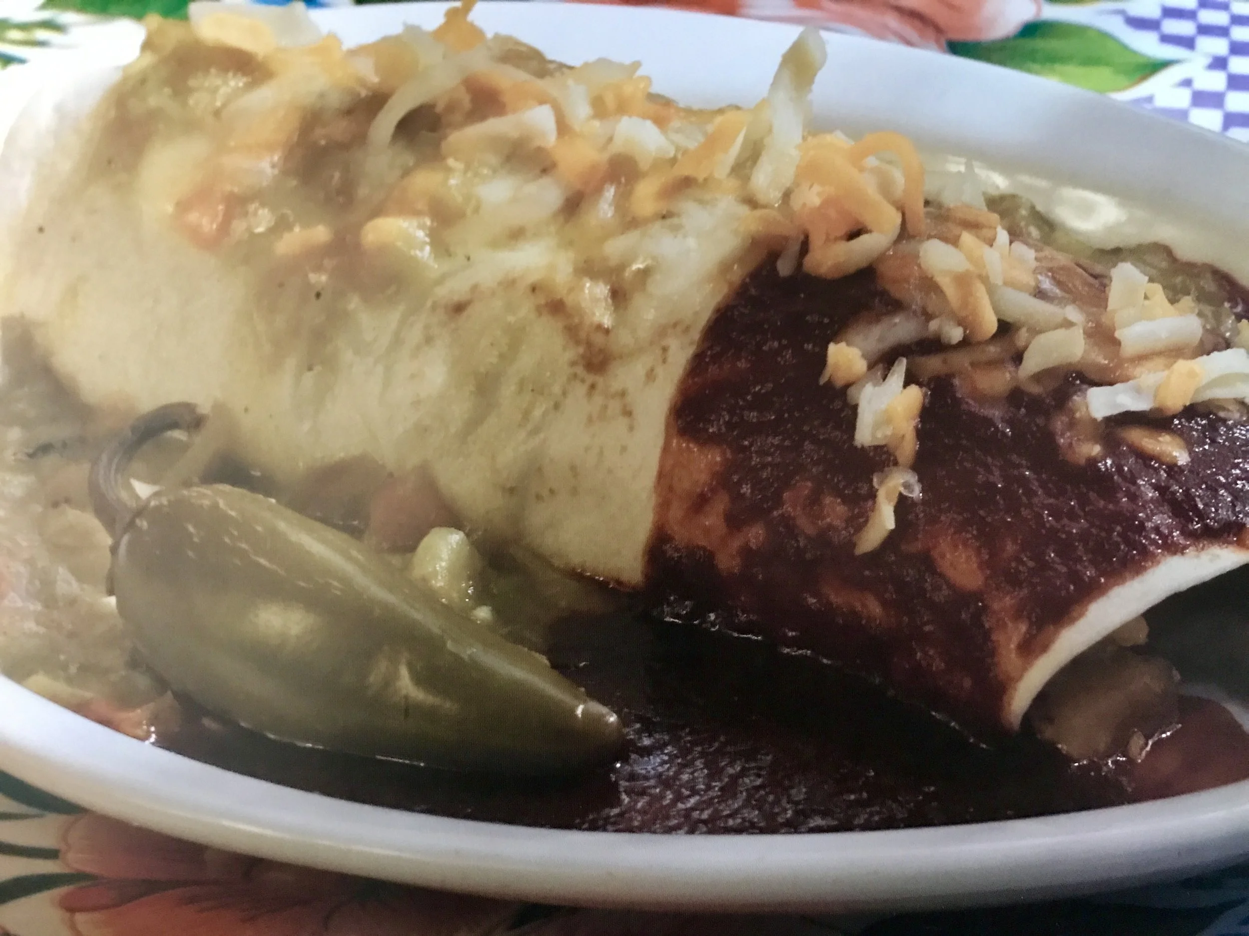 burrito with green chile