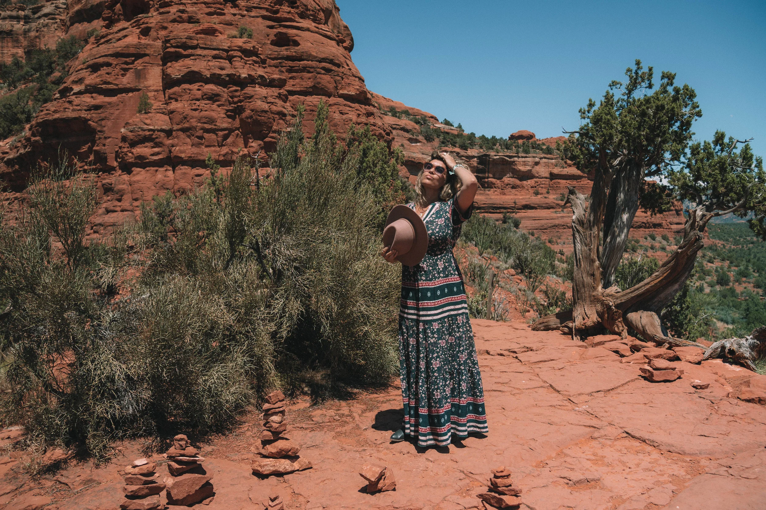 Boynton Canyon Vortex with twisting Juniper Tree