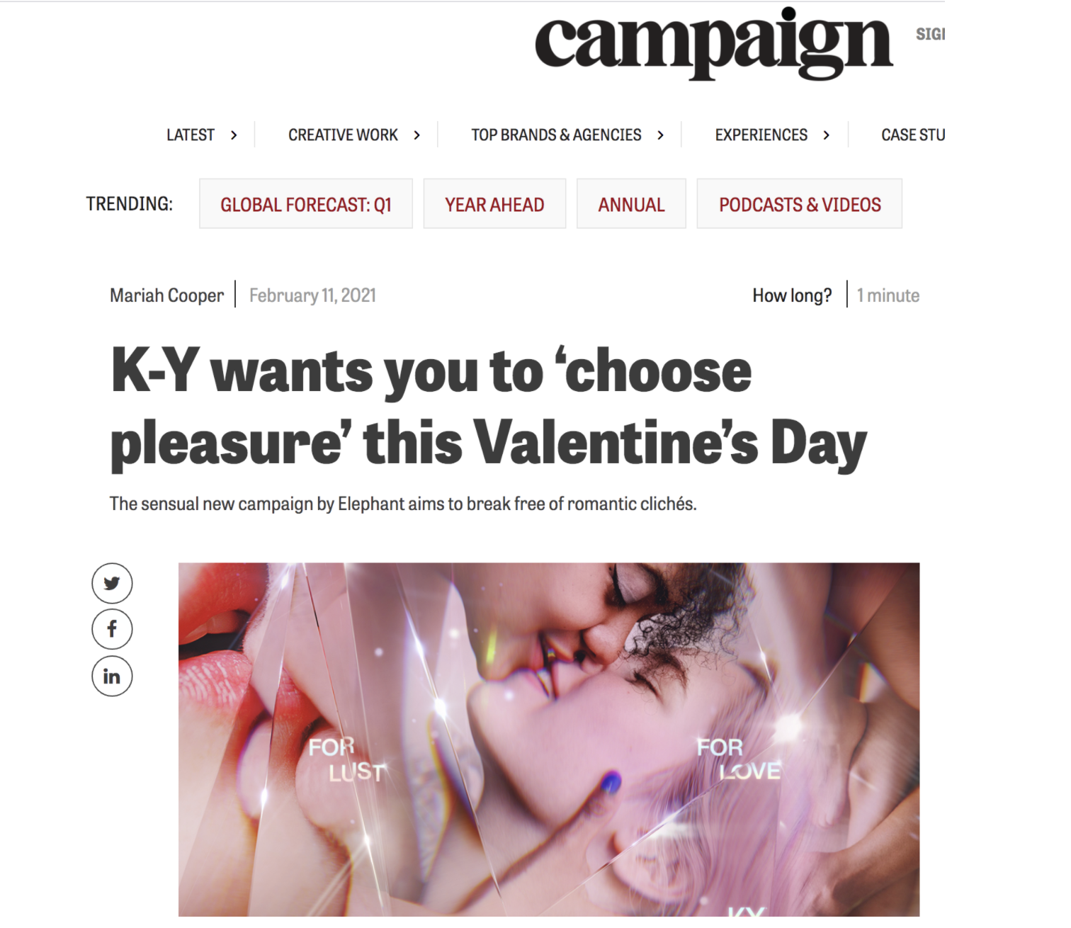  Helped pitch and win KY’s platform Good For You. 