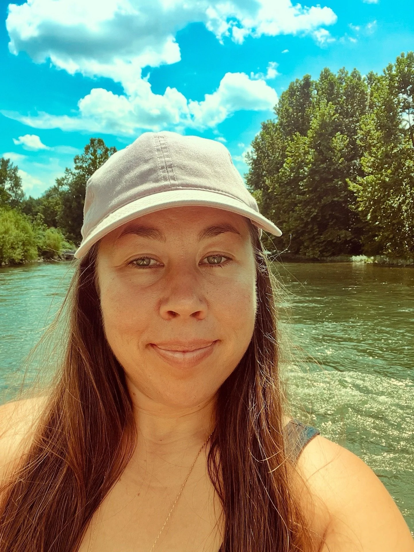 Basking in cooling, restorative, and healing nature time at the Shenandoah River~ 🏞️🌼💦