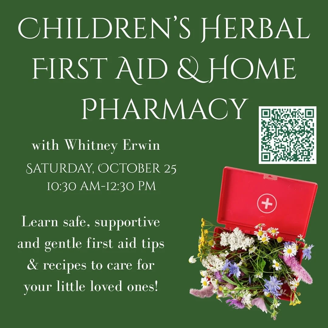 Stoked for Children&rsquo;s Herbal First Aid &amp; Home Pharmacy this weekend at the DC healing oasis @smileherbshop! I warmly welcome you to join me for this beautiful, fun, and hands-on event.

Discover natural ways to support the health of yoursel