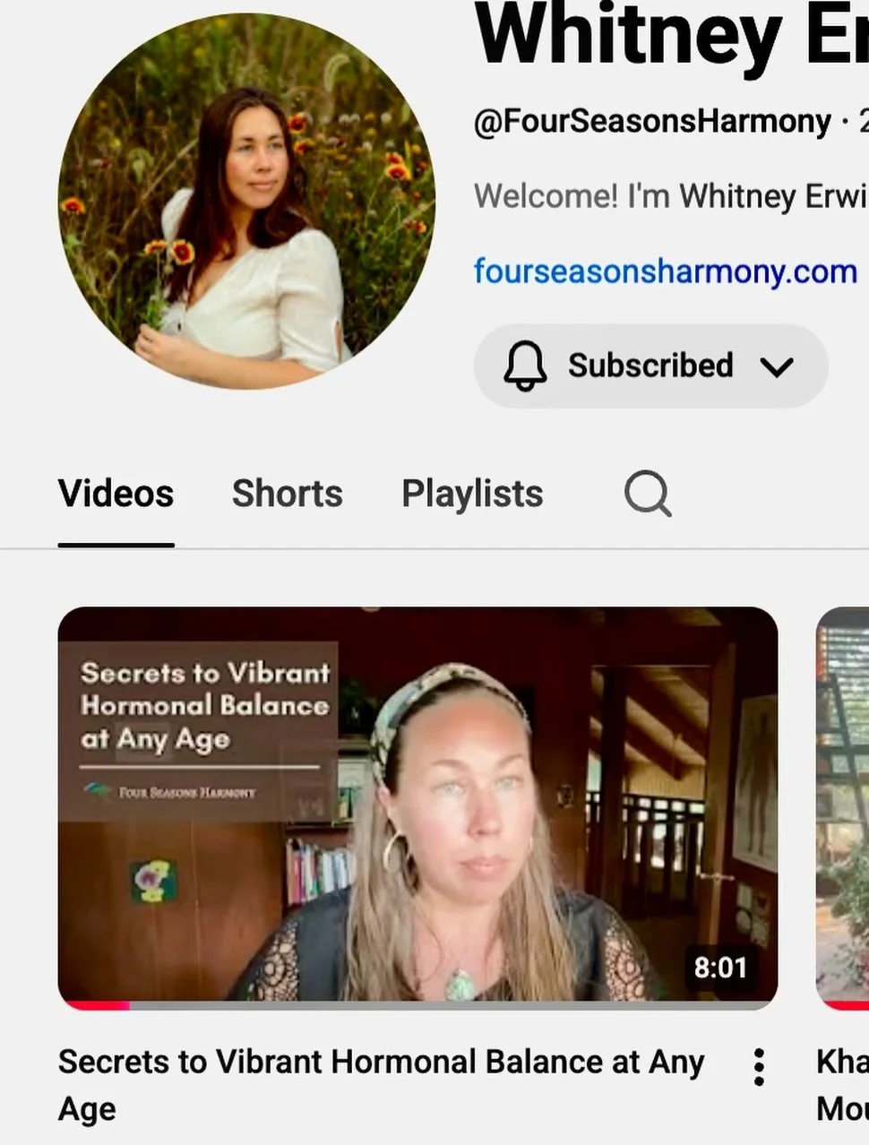 ✨ New video &ldquo;Secrets to Vibrant Hormonal Balance at Any Age&rdquo; has just been released on our YouTube channel! ✨

Tune in @ FourSeasonsHarmony 

~With much love, gratitude and devotion
