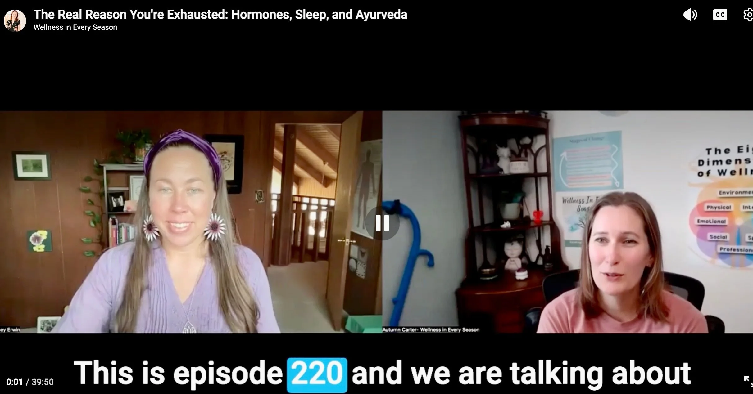 ✨The Real Reason You&rsquo;re Exhausted: Hormones, Sleep, and Ayurveda✨ &ldquo;What if hormone balance is not about forcing your body into line, but learning how to listen, support, and work with it?

In this episode of Wellness in Every Season, Autu