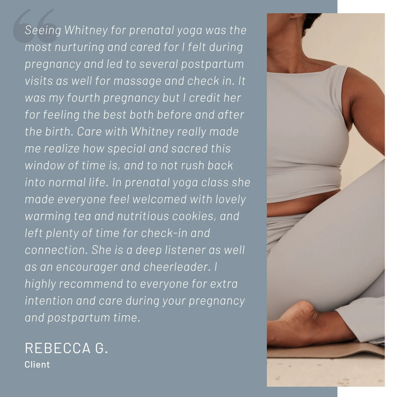 Transformational healing stories from our incredible Prenatal Yoga community, in their own words. 

Thank you, thank you, thank you for taking a minute to share your light and give back to other women, children, and families. I feel deeply grateful f