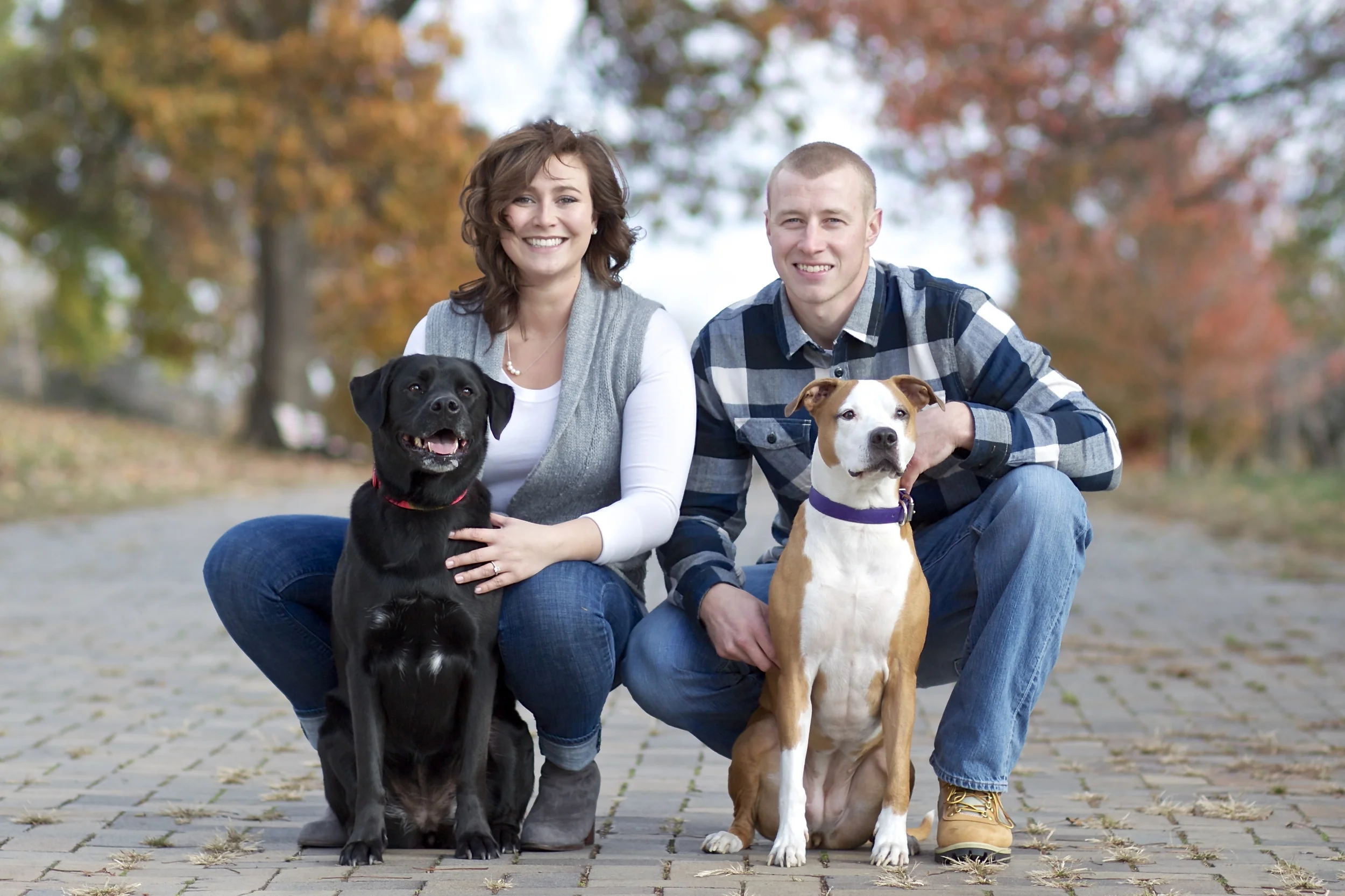  Engagement photo session with their dogs at Patterson Park, Baltimore MD by Wendy Miller Photography 