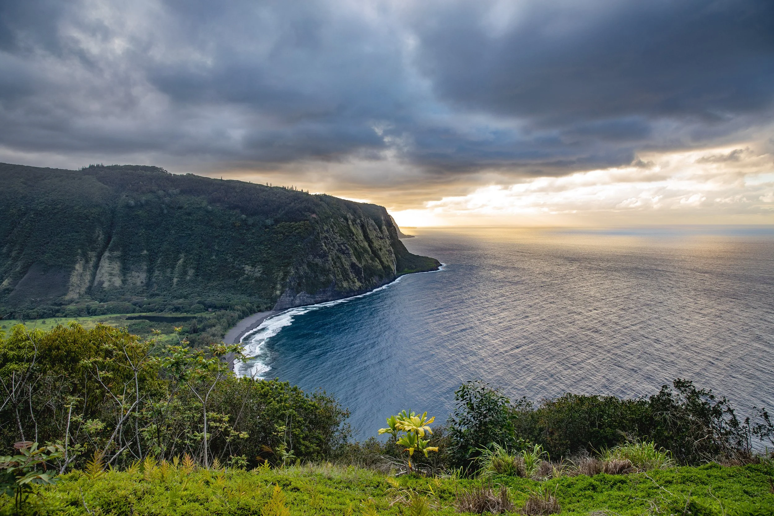 Waipi'o Valley Sunset - Big Island, Hawaii