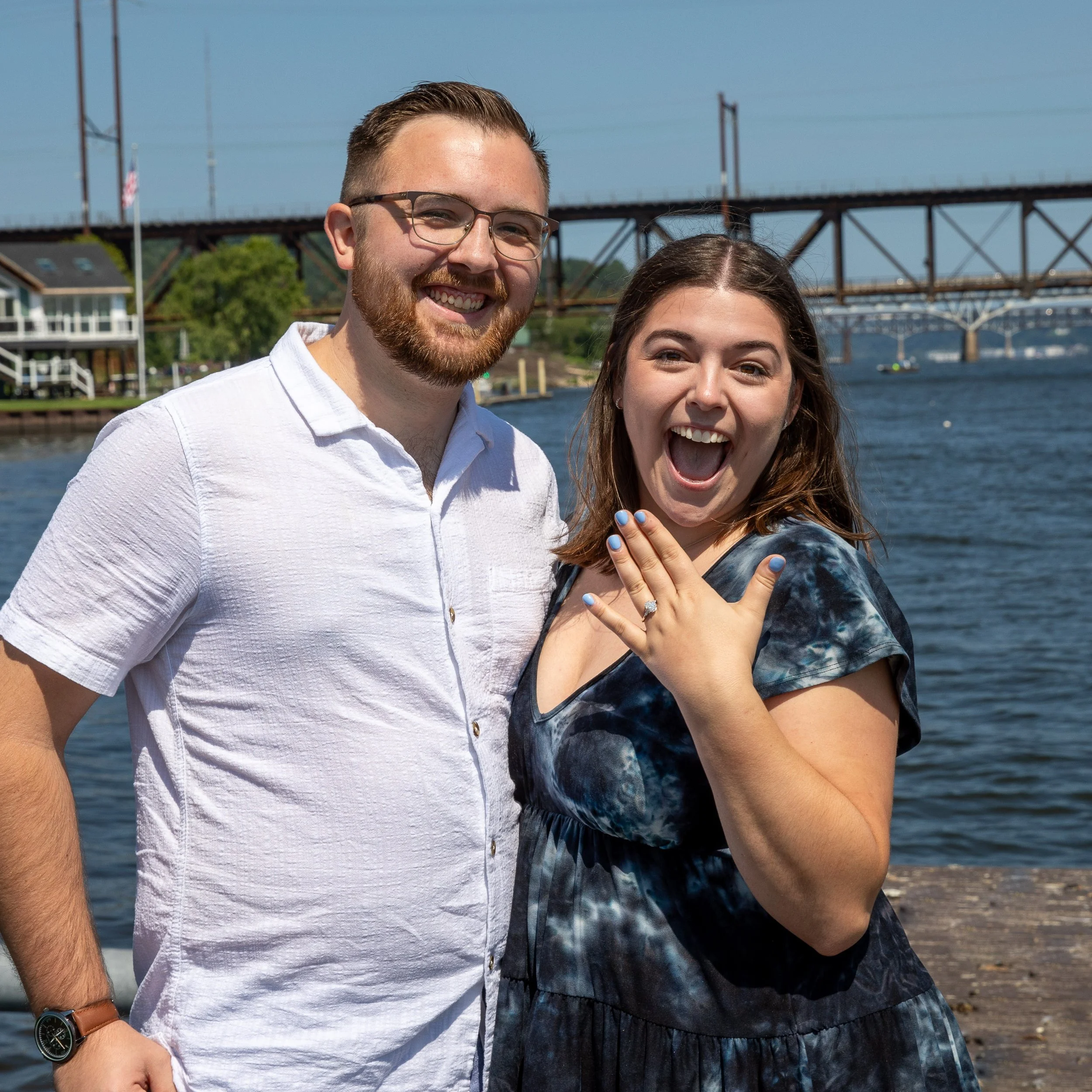  Surprise engagement proposal at Tidewater Grille in Havre De Grace, MD by Wendy Miller Photography 