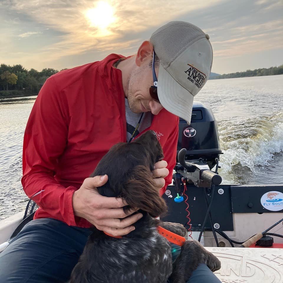 Chris and Behr enjoying a little quality time. Who else is looking forward to getting into training and having some off-season fun with their pup?